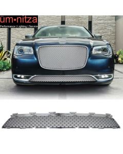 Fits 15-23 Chrysler 300 300C B Style Front Center Lower Grill Mesh Grille Chrome