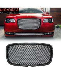 Fits 15-23 Chrysler 300 300C B Style Front Upper Grill Grille - Unpainted