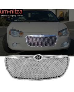 Fits 04-06 Chrysler Sebring B Emblem Style Front Bumper Hood Grille Grill ABS