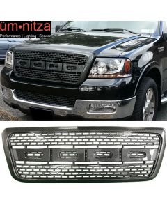 Fits 04-08 Ford F-150 R Style Front Bumper Hood Grille Carbon Fiber Hydro Dip