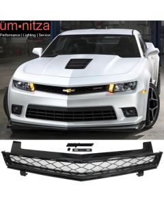 Fits 14-15 Chevy Camaro Z28 Type Front Upper Mesh Grill Grille Unpainted