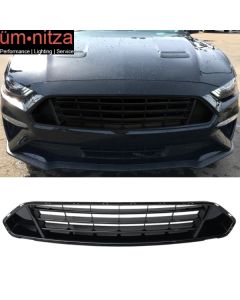 Fits 18-23 Ford Mustang Front Upper Grid Grille Gloss Black - ABS