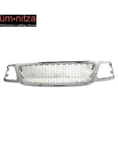 Fits 99-03 F150 Expedition Chrome Honeycomb Mesh Hood Grille