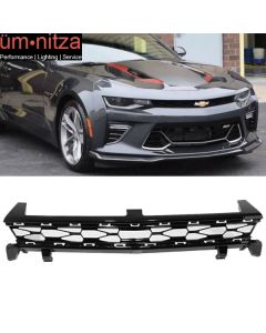 Fits 16-18 Chevy Camaro SS 50th Anniversay Front Bumper Upper Grille Black