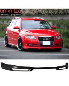 For 06-08 Audi A4 B7 (None S-Line) A Style Front Bumper Lip Spoiler Unpainted PU