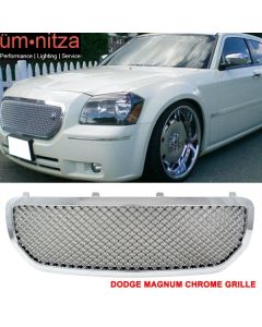 Fits 05-07 Dodge Magnum Mesh Style Front Grill Grille Chrome - ABS