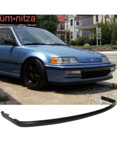 Fits 90-91 Honda Civic Hatchback Sedan OE Style Front Bumper Lip - PU