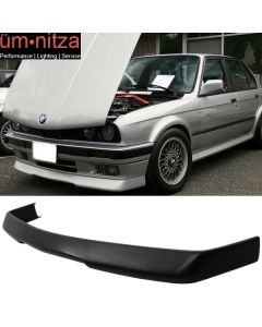 Fits 84-92 BMW E30 3-Series RG Style Front Bumper Lip Spoiler Unpainted - PU