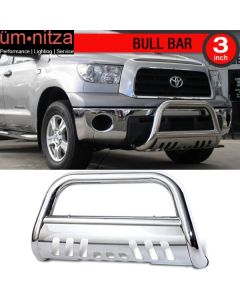 Fits 07-17 Toyota Tundra Ss Bull Bar Grill Guard Front Bumper With Skid Plate