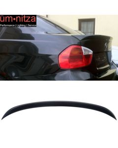 Fits 06-11 BMW 3-Series E90 Sedan OE Factory Unpainted ABS Trunk Spoiler Wing