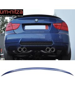 Fits 06-11 3 Series E90 Sedan M3 Trunk Spoiler Painted #381 Lemans Blue Metallic