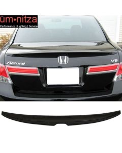 Fits 08-12 Accord OE Trunk Spoiler Wing Painted #NH731P Crystal Black Pearl