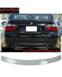 Fits 05-11 E90 3 Series Sedan AC Painted Alpine White III #300 Roof Spoiler