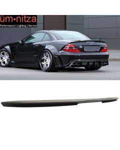 Fits 03-11 Benz R230 SL-Class AMG Style Rear Trunk Spoiler Painted #040 Black