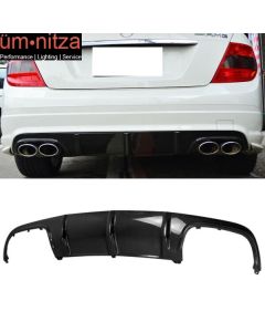 Fits 08-11 Benz C Class W204 C63 AMG Rear Bumper Diffuser - Carbon Fiber (CF)