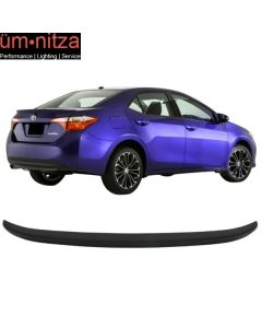 Fits 14-19 Toyota Corolla OE Style Rear Trunk Spoiler Wing Lip ABS Matte Black