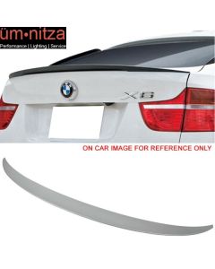 Fits 08-14 Fit BMW E71 X6 SUV Trunk Spoiler Painted #354 Titanium Silver Metallic