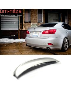 Fits 06-13 Lexus IS250 IS350 ISF IK Style Trunk Spoiler #1G1 Tungsten Pearl