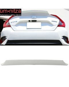 Fits 16-18 Civic Sedan Painted Trunk Spoiler #NH788P White Orchid Pearl