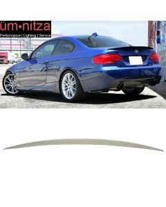 Fits 07-13 Fit BMW 3-Series E92 Coupe Performance Style Unpainted ABS Trunk Spoiler