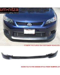 Fits 11-13 Scion tC Five Design Style PU Front Bumper Lip Chin Spoiler Splitter