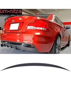 Fits 07-13 BMW 1 Series E82 Performance Painted Jet Black #668 Trunk Spoiler