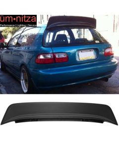 Fits 92-95 Honda Civic EG 3Dr Hatchback ABS Black JDM BYS Style Roof Spoiler