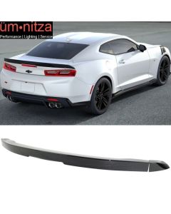 Fits 16-19 Chevy Camaro Factory Style Flush Mount 3-Piece Blade Trunk Spoiler