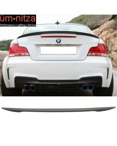 Fits 07-11 BMW E82 1 Series P Style Rear Trunk Spoiler Wing Matte Black ABS