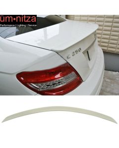 Fits 08-14 Benz C Class W204 Sedan AMG Trunk Spoiler Painted #650 Arctic White