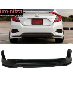 Fits 16-18 Honda Civic Sedan 4Dr AVS Style Rear Bumper Lip Spoiler - PP