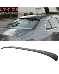 Fits 15-21 Benz C Class W205 Sedan OE Style Rear Roof Window Spoiler Wing ABS