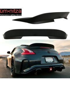 Fits 09-21 Nissan 370Z Duckbill Trunk Lid Spoiler Wing Ikon Style Unpainted PP