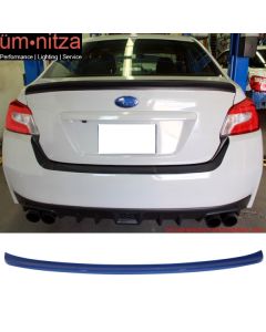 Fits 15-19 WRX OE Factory STI Duckbill Trunk Spoiler Painted #K7X Wr Blue Pearl