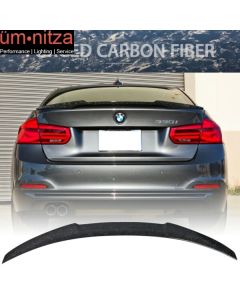 Fits 12-18 BMW F30 F80 M4 Style Trunk Spoiler Wing - Forged Carbon Fiber