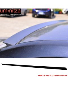 Fits 12-18 Fit BMW F30 VRS Style Roof Spoiler Unpainted Black - PUF