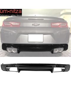 Fits 16-23 Chevrolet Camaro OE Style Unpainted Black Rear Bumper Lip Diffuser PP