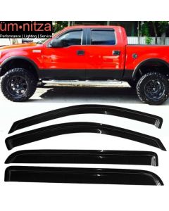 Fits 04-08 Ford F150 Supercrew Cab 06-08 Lincoln Mark LT Window Visors 4PCS