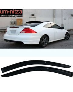 Fits 03-07 Honda Accord 2-Door Coupe Acrylic Window Visors 2Pc Set