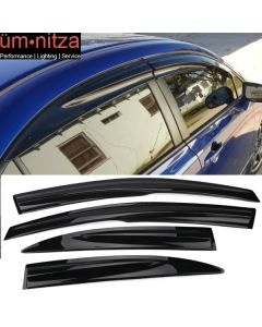 Fits 06-11 Honda Civic Sedan Mugen Style Acrylic Window Visors 4Pc Set