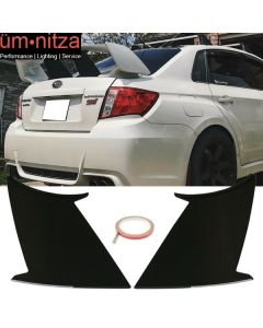 Fits 08-14 WRX & 08-11 Impreza STI 2PCS Trunk Spoiler Wing Stabilizer & 3M Tape