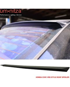 Fits 12-15 Honda Civic 9th 4Dr VRS Style Roof Spoiler Unpainted Black - PUF