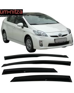 Fits 10-15 Toyota Prius XW30 Mugen Style Acrylic Window Visors 4PC Rain Guard