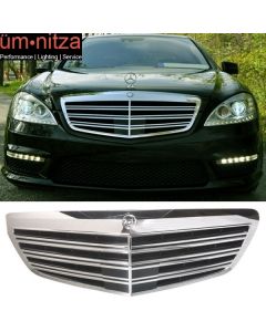 Fits 10-13 Mercedes Benz W221 S Class Front Bumper Hood Grille AMG Conversion