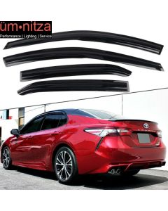 Fits 18-23 Toyota Camry Mugen Style Acrylic Window Visors 4PC Rain Guard Shield