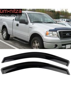 Fits 04-08 Ford F-150 F150 Standard Cab Acrylic 2PCS Window Visors Vent Guard