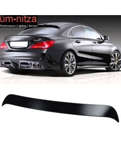 Fits 13-18 Benz C117 Sedan OE Factory Style ABS Unpainted Rear Roof Spoiler