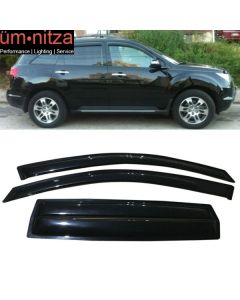 Fits 07-13 Acura MDX YD2 Window Visors Acrylic Wind Deflector Rain Guard 4Pc Set