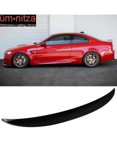 Fits 07-13 BMW 3-Series E92 2Dr Painted # 668 Jet Black Rear Trunk Spoiler Wing