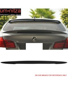 Fit 11-16 BMW F10 5-Series Sedan Performance2 Style Trunk Spoiler #668 Jet Black